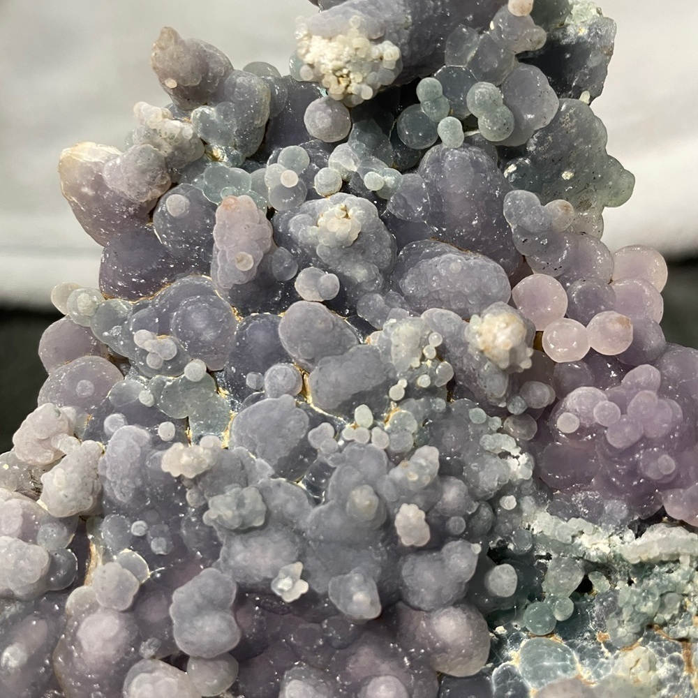 NATURAL GRAPE AGATE- CRYSTAL GEMSTONES amazing SPECIAL purple and BLUE 5”x4” - Picture 7 of 10